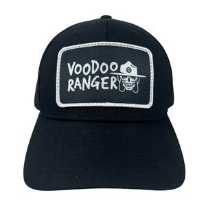 VooDoo Ranger Adjustable Black‎ Trucker Style Snapback Mesh Back Hat Patch Logo